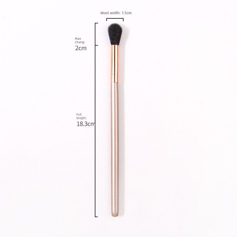 

Beginner Single Blooming Makeup Brush Brightening Highlight Brush Portable Face Eye Countour Brush Makeup Tools Cosmetic Brush 7.2 champagne black hair halo brush