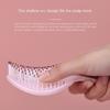Macaron Lollipop Shape Barber Comb Hanging Hole Scalp Massage Comb Solid Color Hair Brush  Girl
