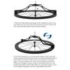 LEBYCLE Fahrrad-Laufrad-Ausrichtungslehre Fahrrad-Nabenkörper-Kreismittelpunkt-Positionierer Für Fahrrad 16" Bis 29" 700C Radwerkzeuge
