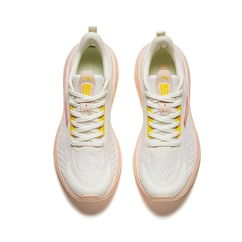 Anta Low Top Shock Absorbing Non-Slip Durable Running Shoes Women Sneaker White Pink 922425502-1