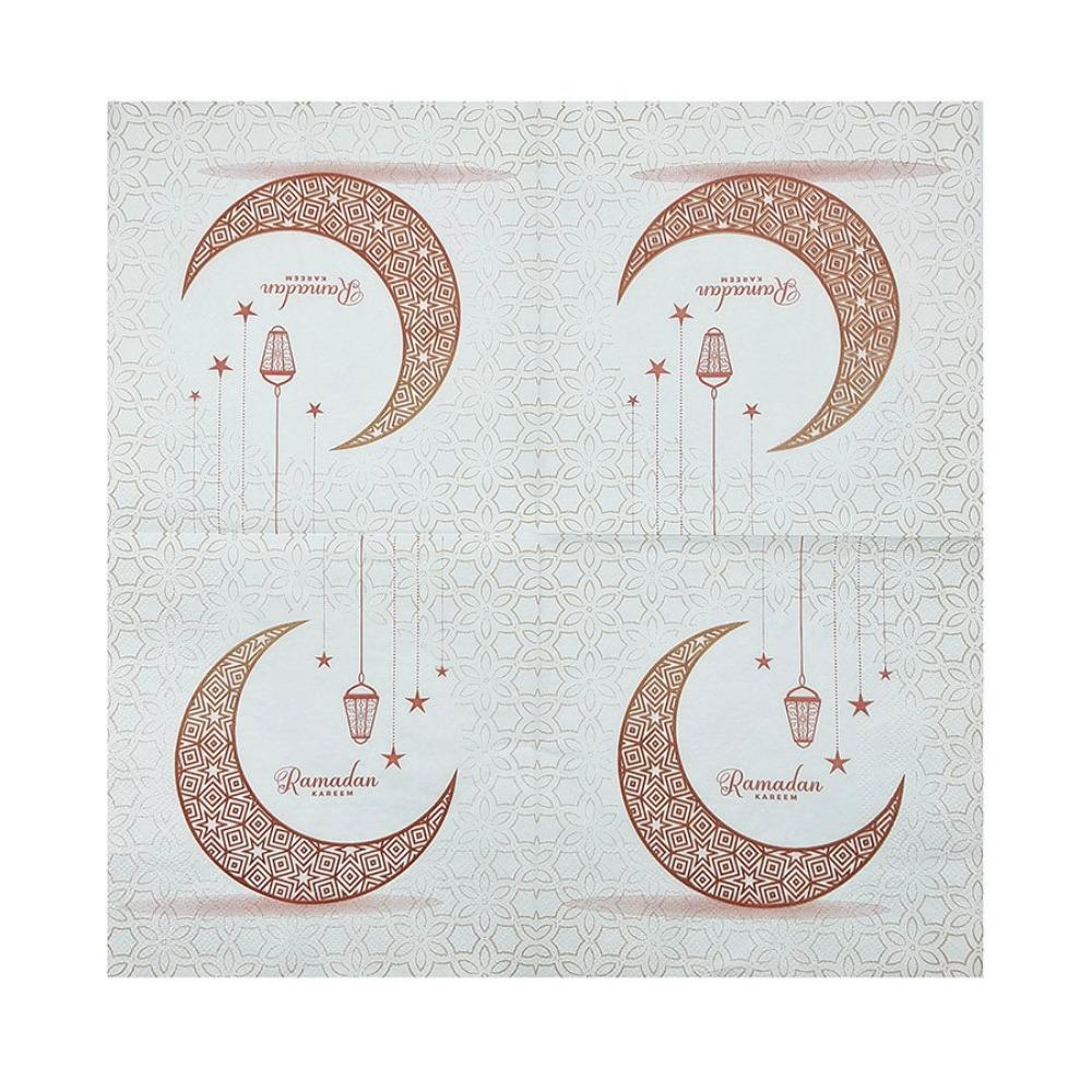 

20 шт. Надруковані серветки Рамадан, одноразові серветки Ід Мубарак, свято Близького Сходу 20Pcs Style 2