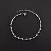 Handmade Heart Chain Necklace Bracelet Anklet For Women Stainless Steel Steel Color Fashion Jewelry With 5cm Extention Chain