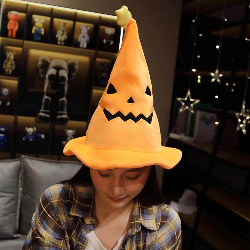 Halloweenský dýňový klobouk Halloweenské párty dekorace Kreativní postavy Doplňky k čarodějnickému kostýmu Párty klobouk