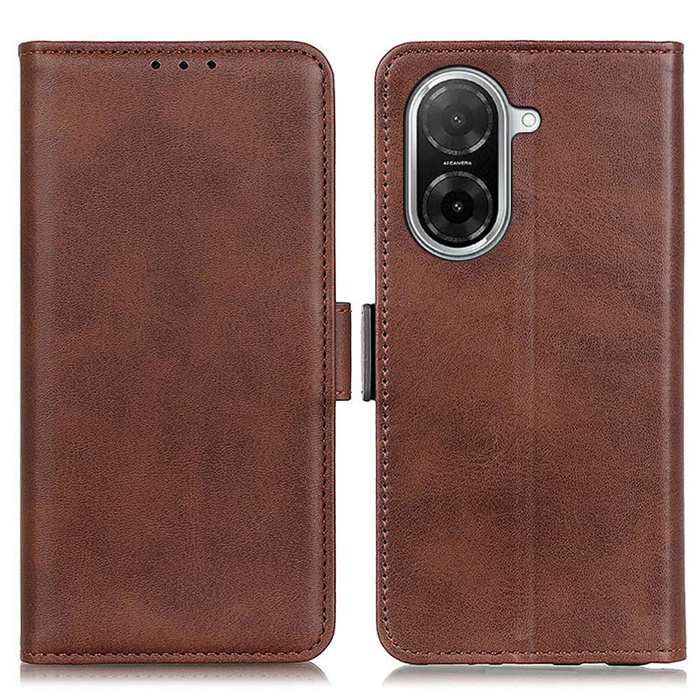 

Для Xiaomi Redmi A5 4G (171.7*77.8*8.3мм) Чохол-підставка з текстурою коров ячої шкіри, ПУ шкіра, чохол для телефону Brown