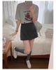 Retro High-Waist Anti-Exposure Bodycon Skirt & Wide-Leg Shorts - Women's Korean Summer Fashion