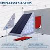 2pcs Led Outdoor Solar Light Wireless Waterproof Super Bright Motion Sensor Step Lamp Stair Light