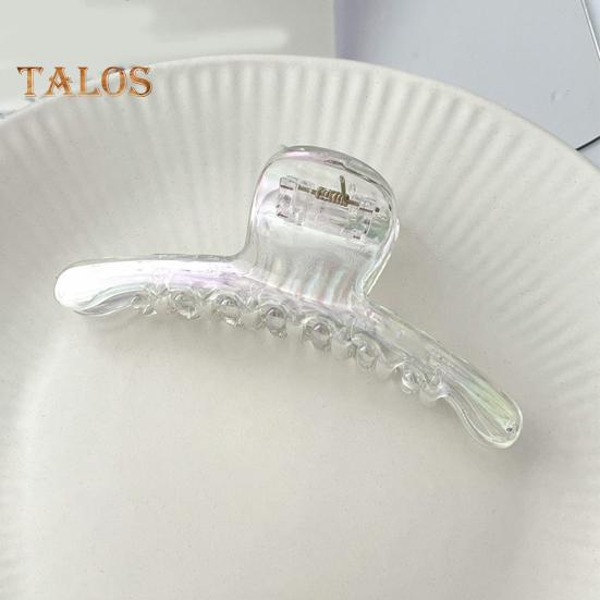 Women Hair Claw Transparent Design Strong Grip Hair Clip Back Head Large Size Hair Organizer Hairstyles Accessories