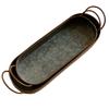 Ellipse Iron Plate Retro and Vintage Iron Tray Bread Dessert Delicious Food Photography Props Metal Storage Tray Serving Plate