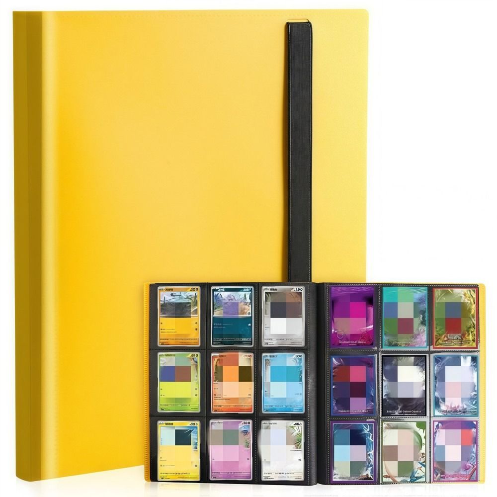 קלסר כרטיסי ספורט 9 כיסים 20 דפים קובץ לאוסף כרטיסים עבור MTG, TCG, כרטיסי בייסבול