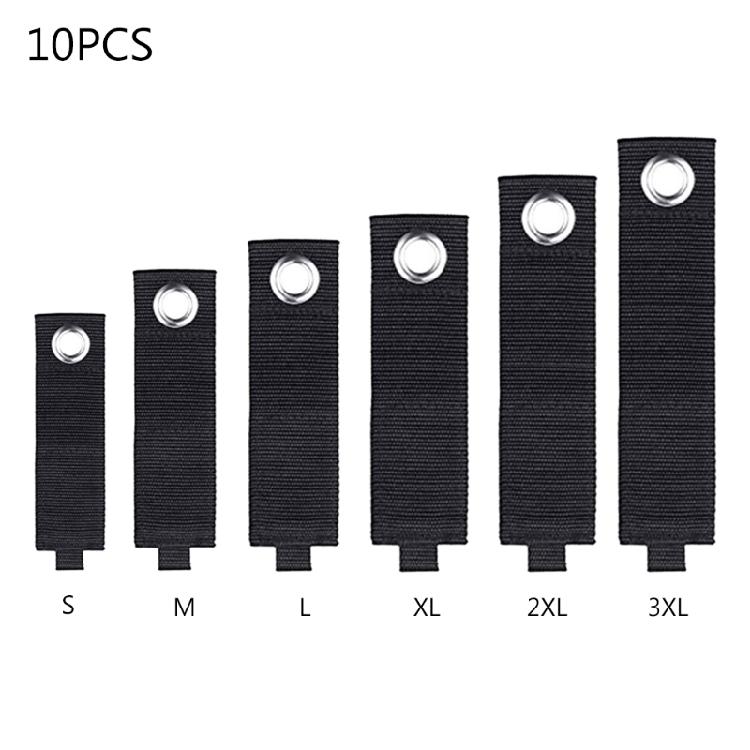 10 Pcs Hook Loop Storage Strap Heavy Duty Extension Cord Holder Organizer
