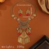 Imitation Turquoise Ethnic Style Jewelry Set Exaggerated Neck Jewelry  Women
