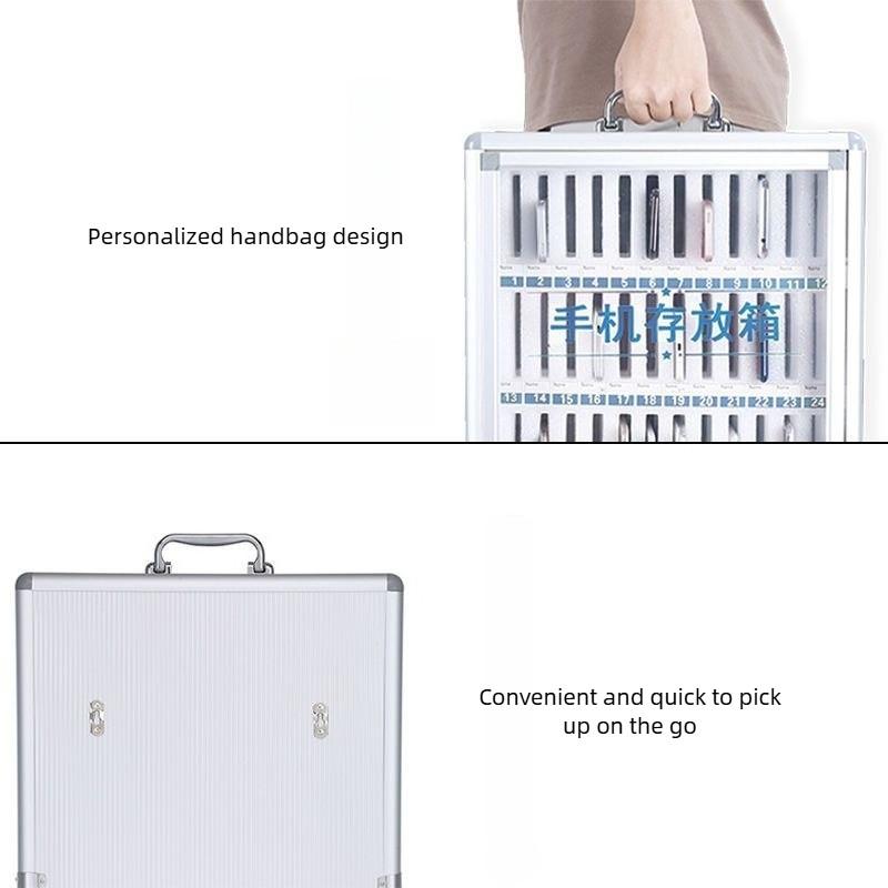 Cell Phone Safe Deposit Box Portable Phone Storage Box Transparent Restaurant Employee Storage Student Meeting Factory Locker