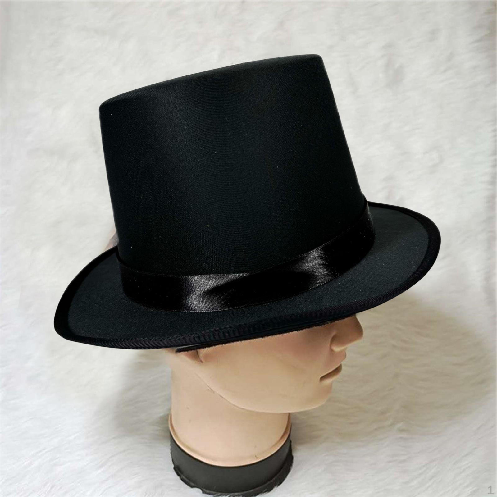 

Аксессуар для костюма дворецкого в цилиндре для тематических вечеринок, фестивалей, ночных клубов, косплея чёрный