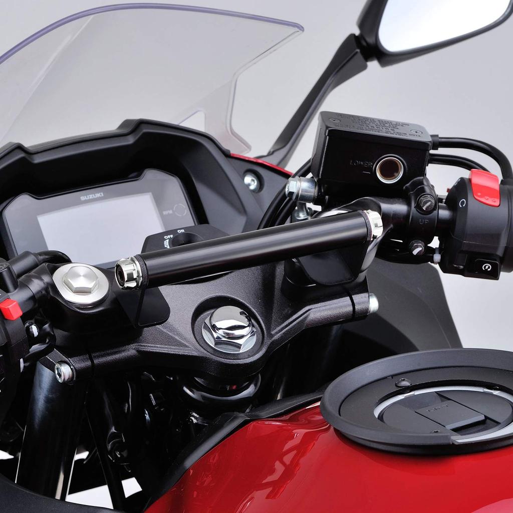 Daytona 16793 Motorcycle Clamp Bar GSX250R (17-22) Dedicated Multi-Bar Holder, Ash Silver