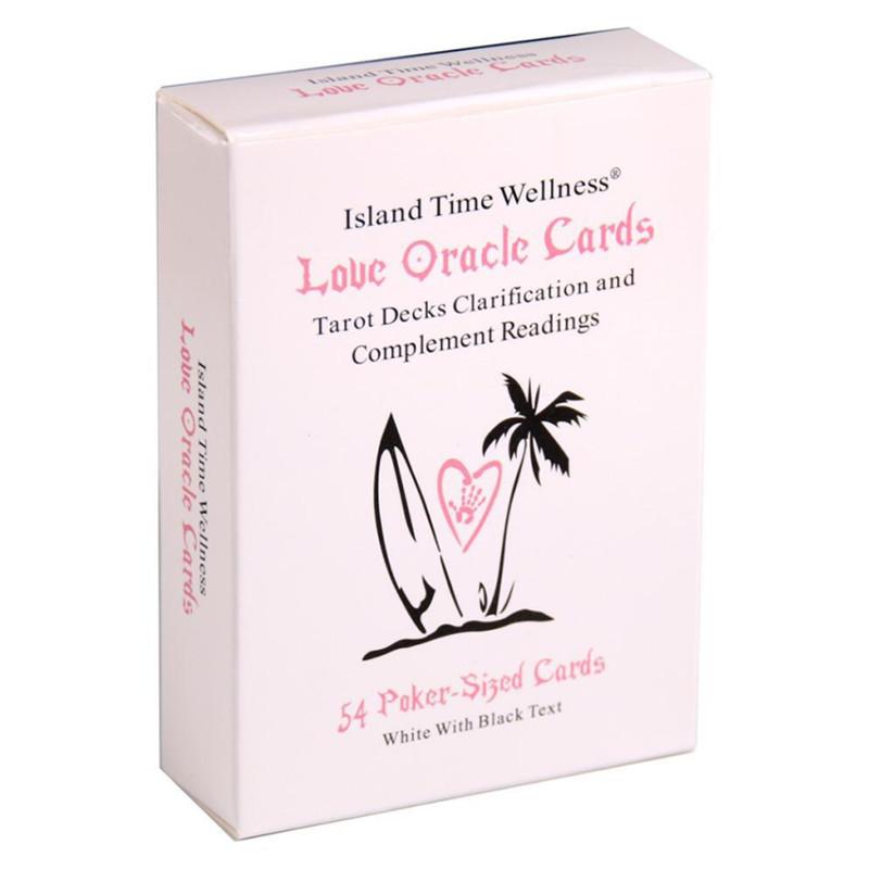 Island Time Love Oracle Cards Black Tarot Card Divination Board Game Party Deck