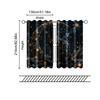 Filtering Curtains Excluding Rods Non Movable Without Batteries Mystic Black Cat Use Bedrooms Living Rooms Set Of 2 Made Polyester Sitting Room Decor