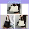Canvas Tote Bag Women Large Capacity Casual Everyday Shoulder Bag For Daily Use