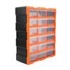 Drawer Type Parts Box 18 Drawers Transparent Large Capacity Wall Mount Storage Container for Screw Electric Components