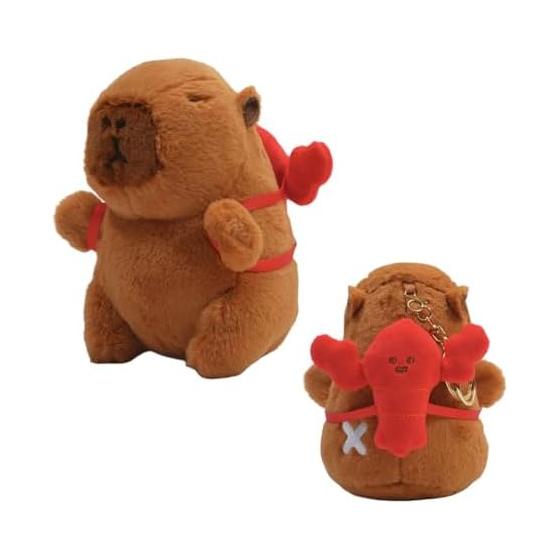 Clearstone Capybara Stuffed Toy Keychain Chabimaru Ise Shrimp 18.5cm Brown