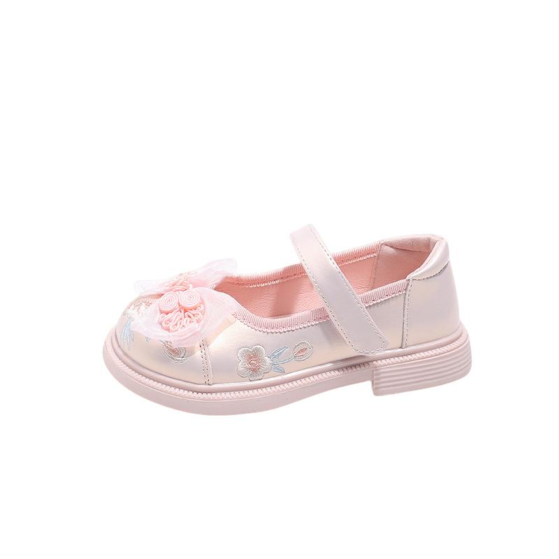 

Spring Chinese White Forest Mary Jane Shoes for Little Girls New Chinese Princess Shoes size 26 розовый