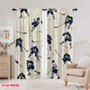 2pcs,2D Plane Printing Curtain Fabric Hockey Motion Polyester (without Rod) Holiday Use for Living Room & Kitchen Decor
