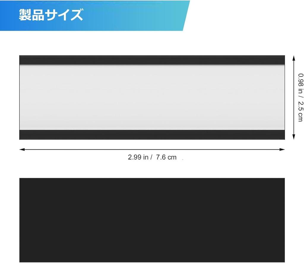 TOYMYTOY Magnetische Magnetische Etikettenhalter mit Magnetischen Datenkartenhaltern mit Schutzfolie und Papier für Metallregale und 76 x Packung mit 30 Etiketten,