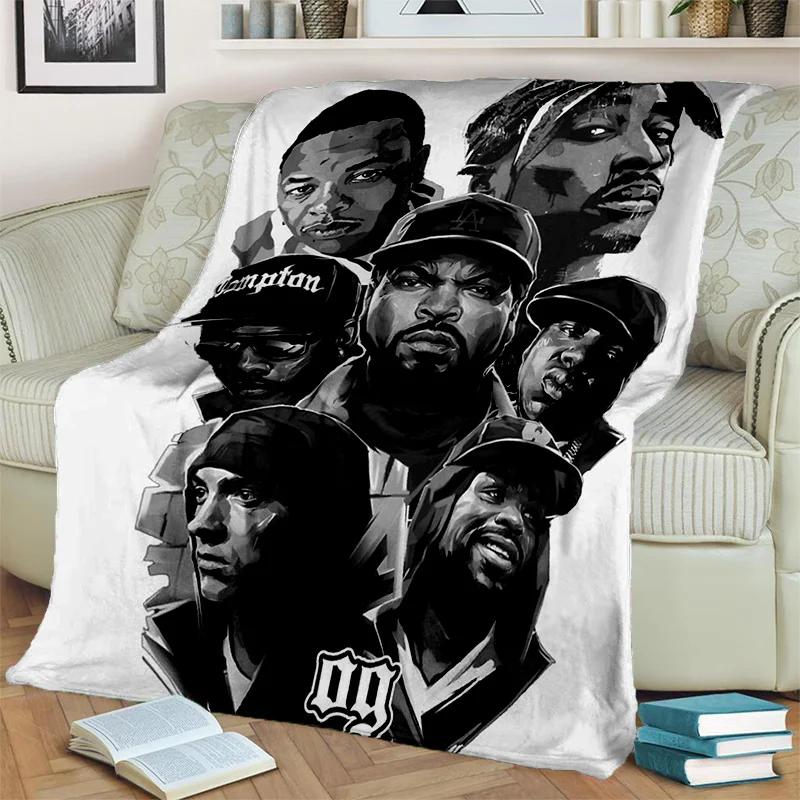 3D Legend Star Hip Hop Rapper Kunstdecke, Weiche Überwurfdecke für Zuhause Schlafzimmer Bett Sofa Picknick Reise Büro Abdeckdecke Kinder
