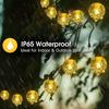 Solar String Lights Outdoor 200 Led Crystal Globe Lights Waterproof Solar Festoon Fairy Light for Garden Christmas Outdoor Decor