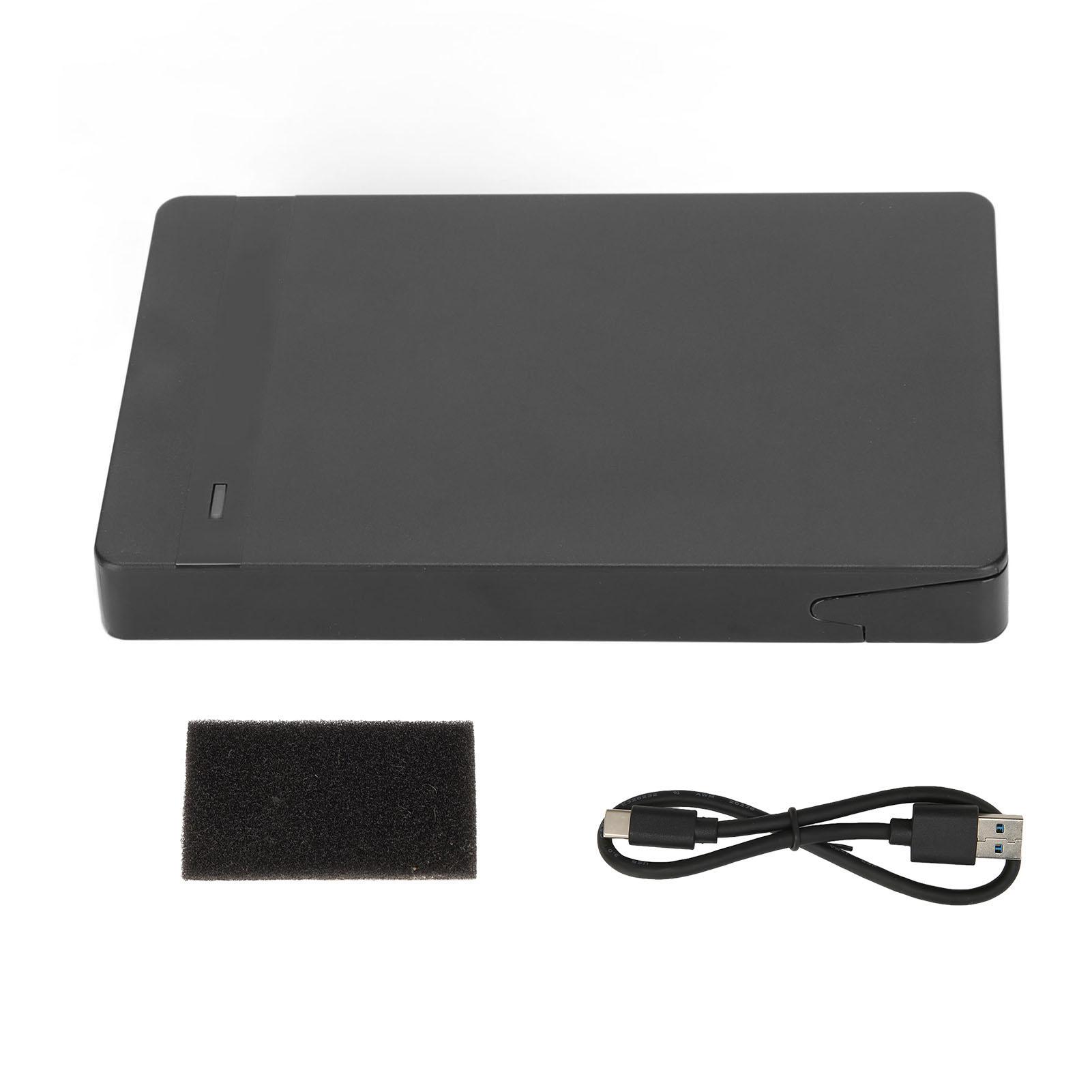 

Корпус жесткого диска типа C, скорость передачи данных 10 Гбит/с, корпус жесткого диска типа C USB3.1 емкостью 2 ТБ со светодиодом чёрный