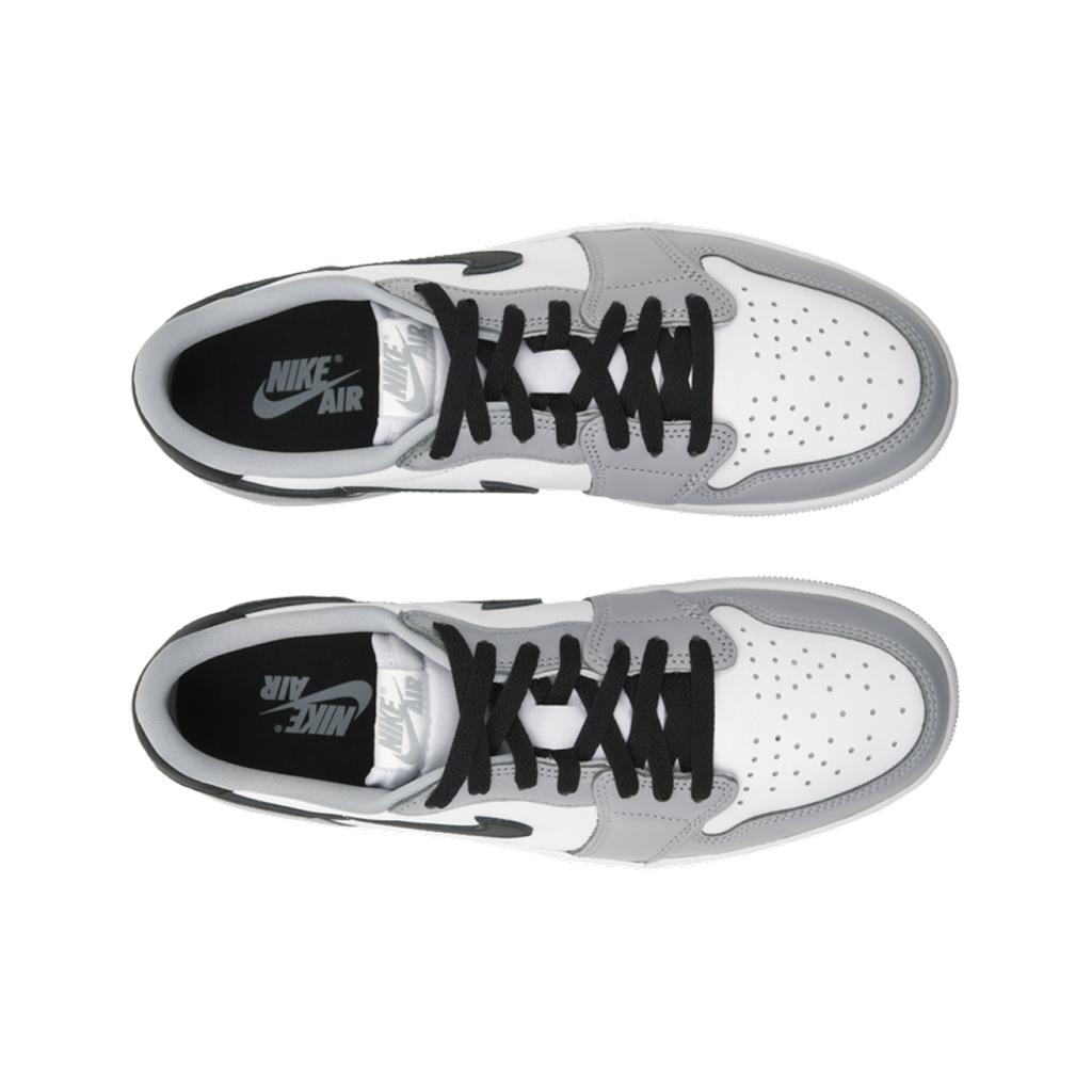 Air Jordan 1 Retro Low OG Barons Men Sneakers White Black Wolf-Grey CZ0790-110