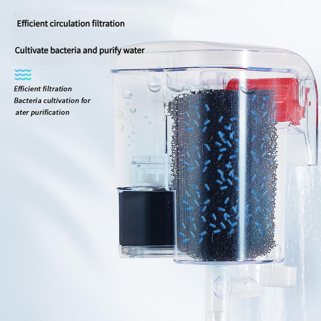 Multifunctional 3in1 Waterfall Aquarium Pump Silent Submersible Water Filter with Adjustable Flows for FishTanks