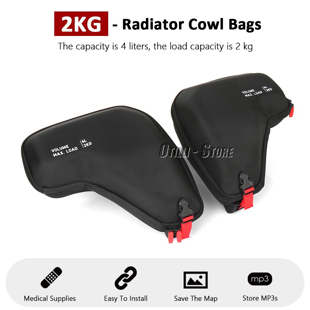 Motorcycle Accessories R1300GS Adventure Fairing Left Right Radiator Bag Bags Waterproof For BMW GS1300 R 1300 GS ADV 2024 2025