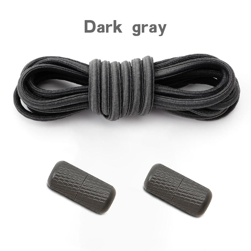 Round Elastic Laces without ties Metal Buckle Shoelace Sneakers Flat Shoes no tie shoelaces Shoe Accessories 1Pair/2Pair