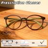 Stylish Round Anti Blue Light Prescription Glasses Retro Ultra Lightweight Comfortable Eyewear for Men Women