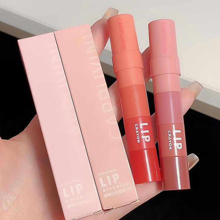 CAPPUVINI Crayon Lipstick Four-color Matte Velvet Multi-color Lipstick