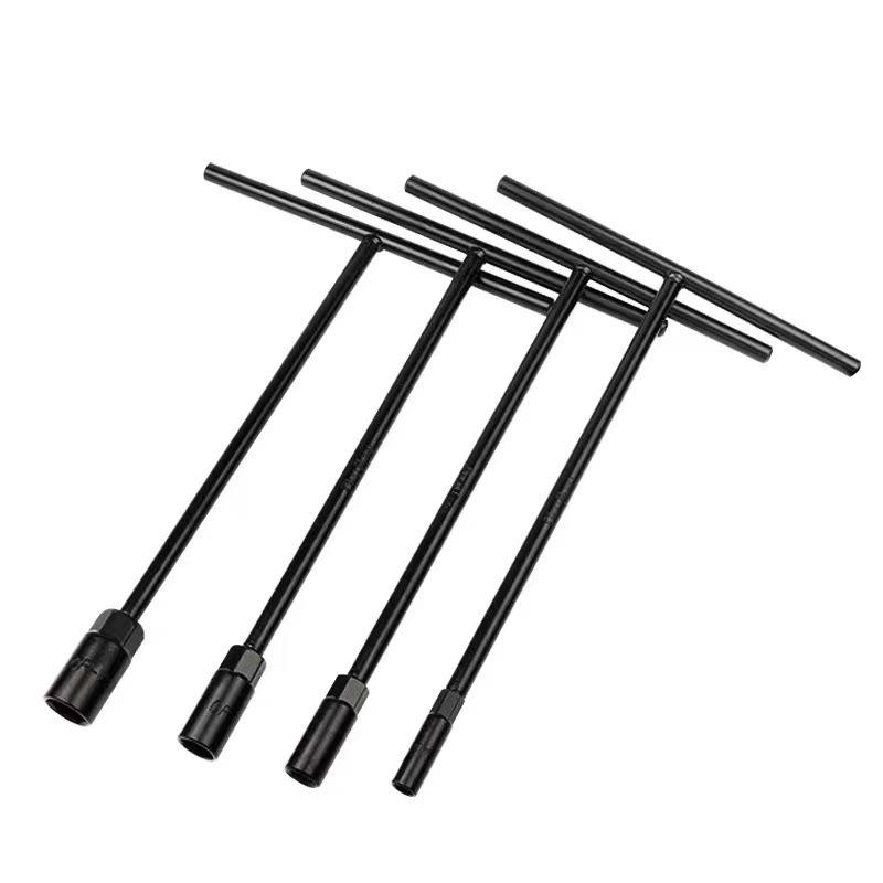 T-Handle Socket Wrench Set: 6-19mm Extended Hex Electric Motorcycle Repair Tool Black 6mm