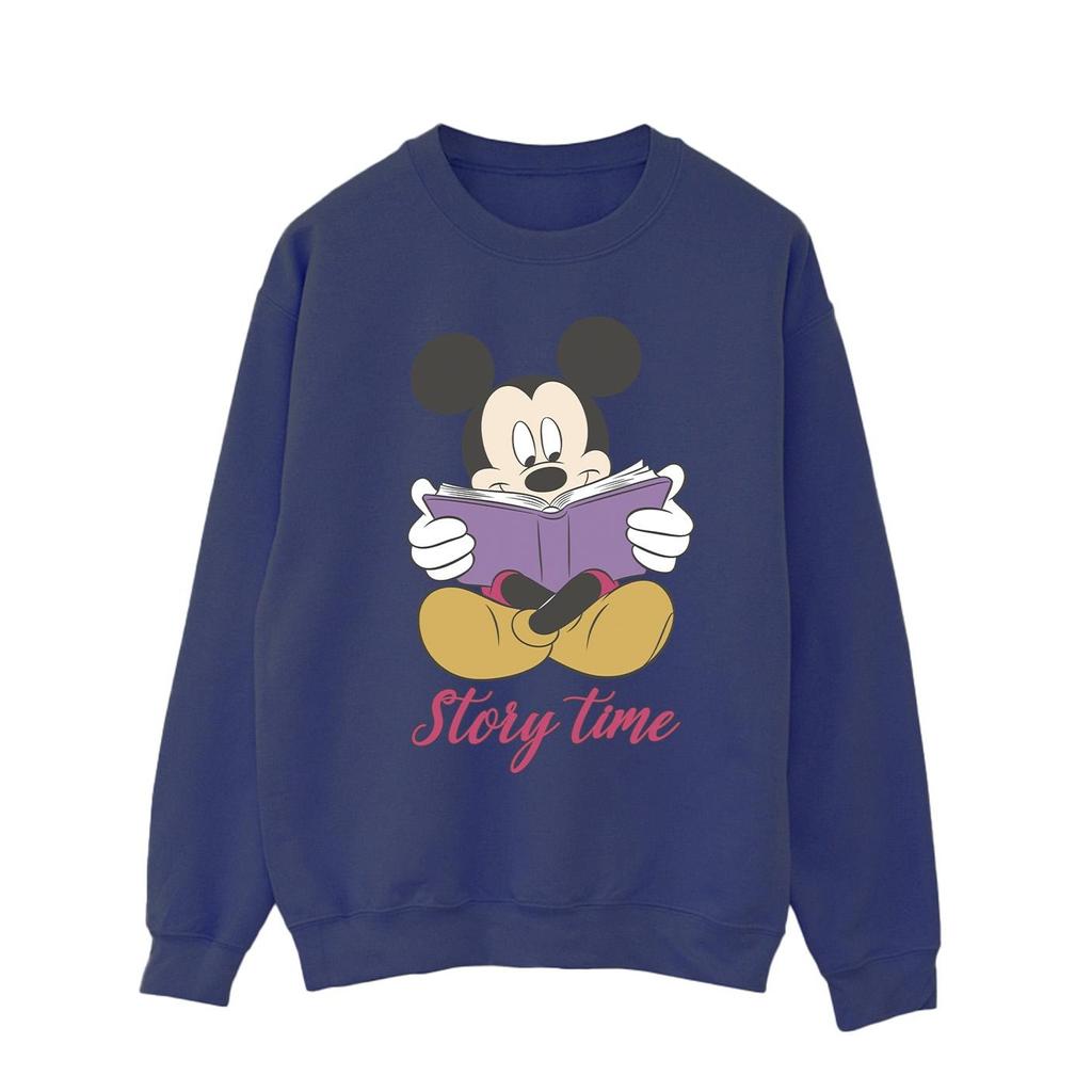 Disney Mens Mickey Mouse Story Time Sweatshirt