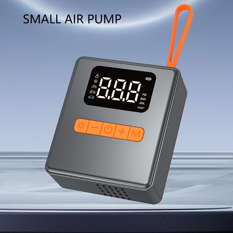 Portable Compact Multi Use Air Compressor Featuring Digital Display & LED Light for Automotive Motorcycle Bikes