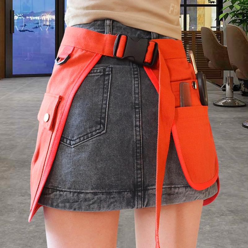 Garden Apron Canvas Work Apron with Pocket Adjustable Tool Apron for Home Garden