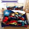 3pcs UFO Robot Grendizer3 Design Cover Set - HD Printed Bedding with 1 Cover and 2 Pillowcases - Perfect for Home and Dorm Decor