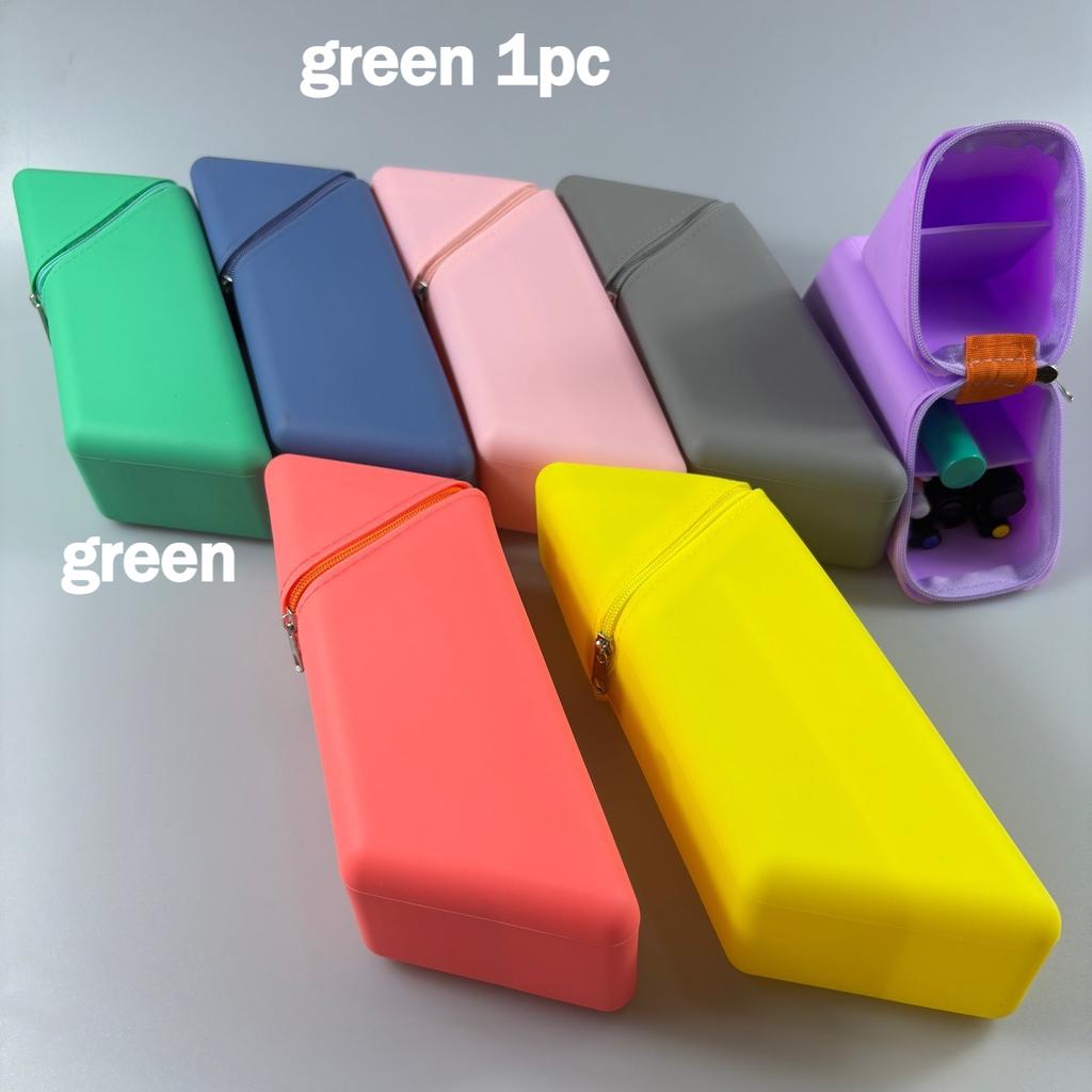 Creative Hollow-Out Soft Silicone Pencil Case, Large-Capacity Pencil Box, Retractable Pencil Pouch, Pen Holder, Stationery Bag