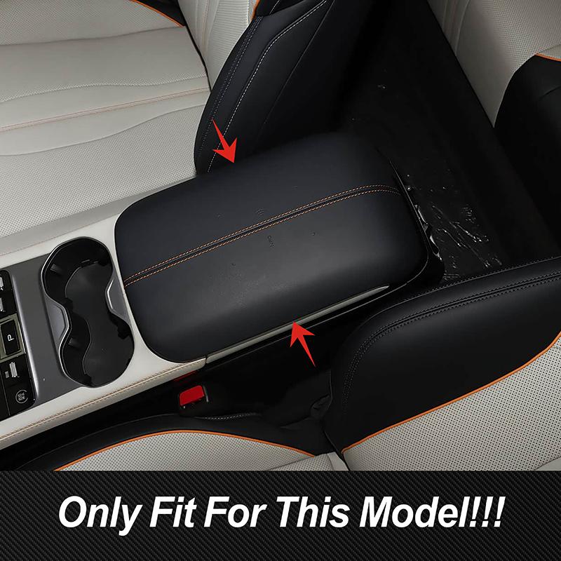 Car Styling Center Console Armrest Box Panel Decoration Cover Trim For BYD Song PLUS Carbon Fiber Color Interior Accessorie