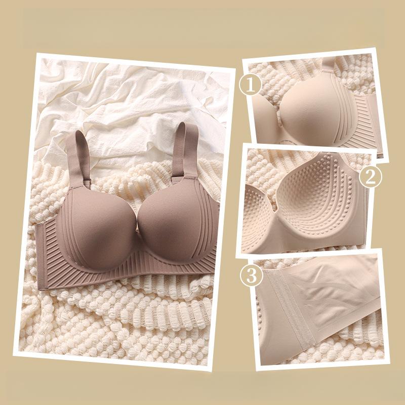 Large-sized Adjustable Bra for Women Anti-sagging and Seamless Lingerie Thin Bra for Women Push Up Bra