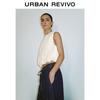 UR2026 Women's Elegant Pleated Sleeveless Blouse