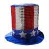 Patriotic Hat Novelty Interesting Comfortable To Wear Reusable Ornamental Dress Up Portable Uncle Sam Top Hat Party Accessory Parade Accessory