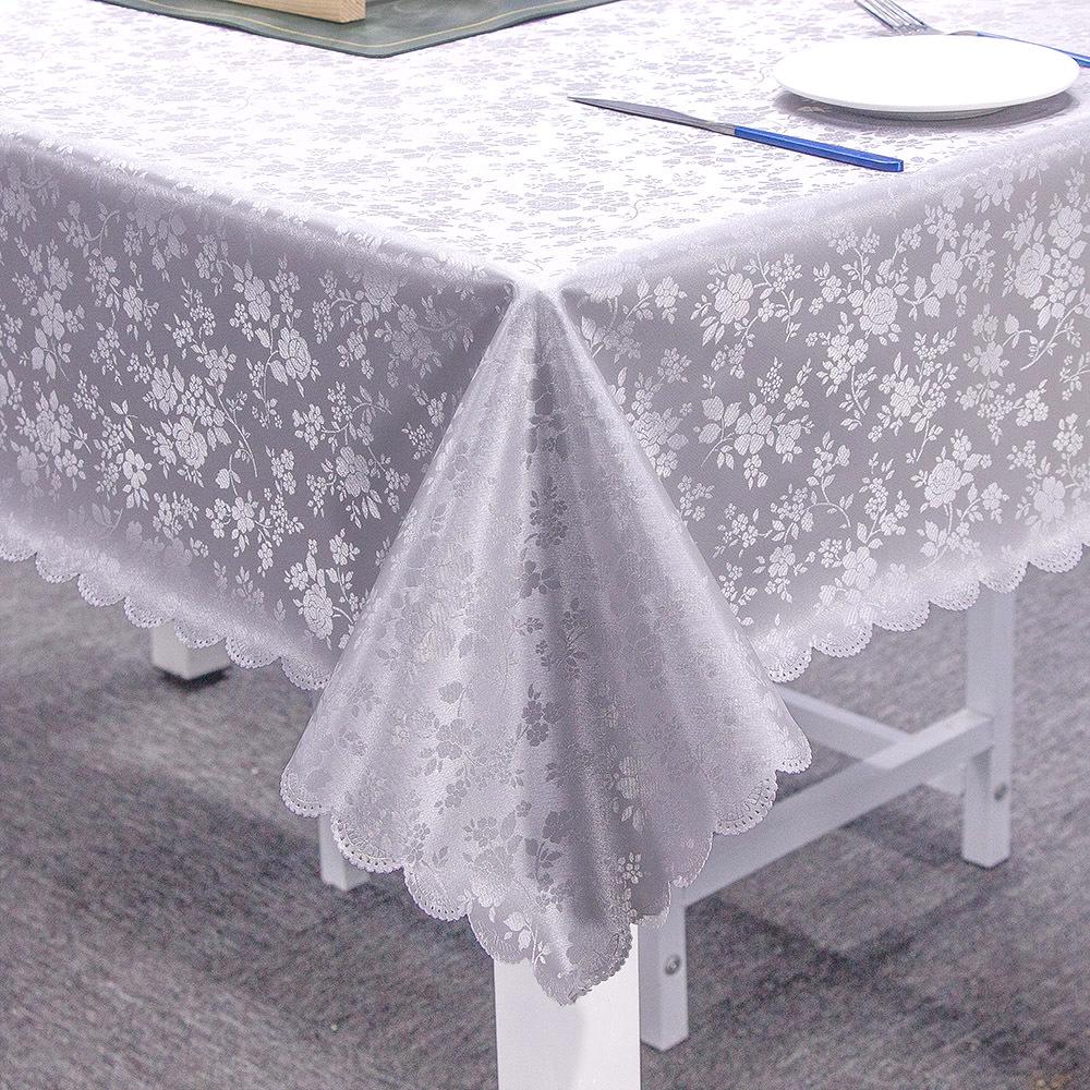 European-Style Rectangular Waterproof, Oil-Proof & Washable Coffee Tablecloth (Oval & Rectangular Options Available)