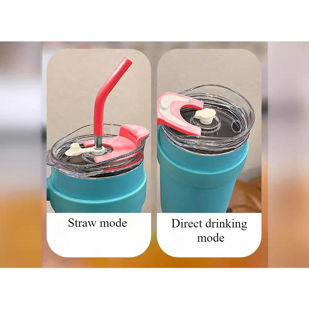 Eiskönig Becher Große Kapazität 316 Kühlung Lebensmittelqualität Edelstahl Sommer Handheld Auto Stroh Eisbecher Isolierbecher