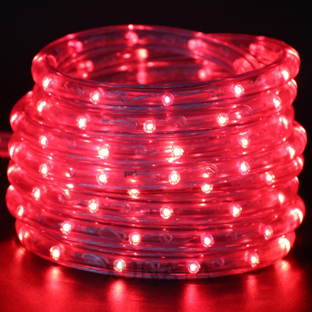 360 Neon Strip Light AC 220V Round Neon Tube Outdoor Waterproof IP67 Flexible Neon Light with EU Plug Blue/Red/Green/Yellow/RGB