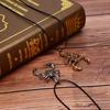 Punk Vintage Scorpion King anheng Cord Chain Halskjede Genser Retro smykker