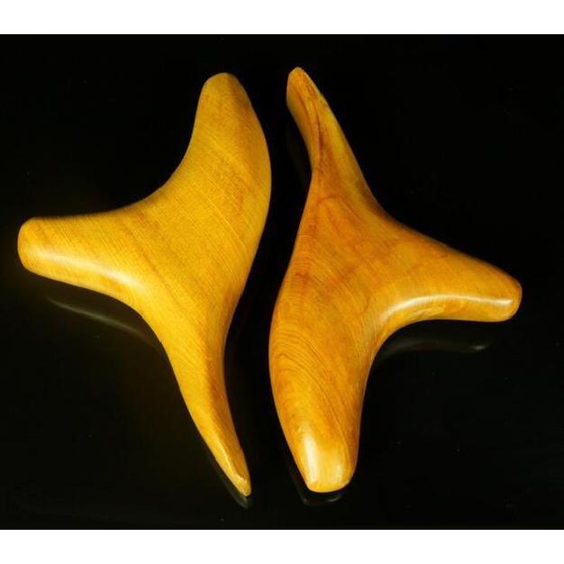 Acupressure Massage, High Quality, Acupoint Stick, Foot Massage Tool, Made of Fresh Lime Wood, Triangle and Bird Design, Foot Massage Device